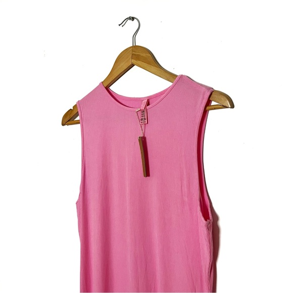Skims | Pink Maxi Soft Lounge Dress - Picture 5 of 5